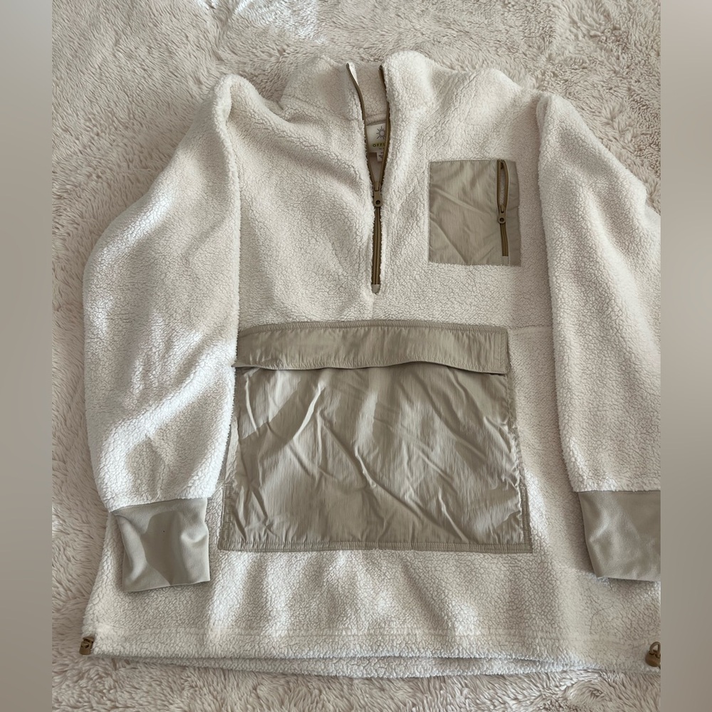 OFFLINE By Aerie Sherpa Nylon
Quarter Zip Jacket